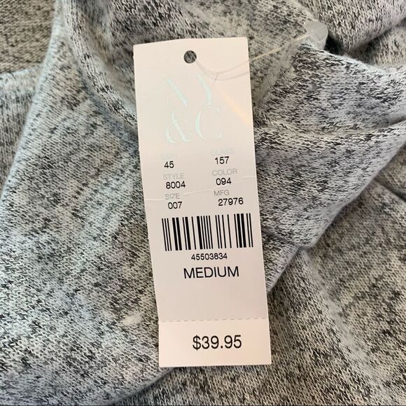 New York & Co NY&Co SoHo Street Soft Heather Gray Shift Dress Size Medium - Picture 8 of 12